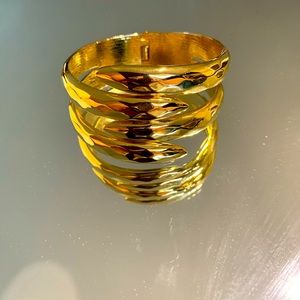 Vintage gold plated Claw bracelet